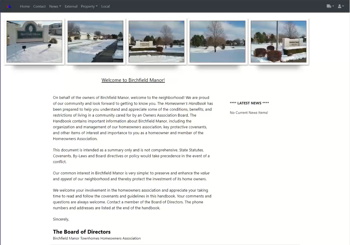 HOA Websites